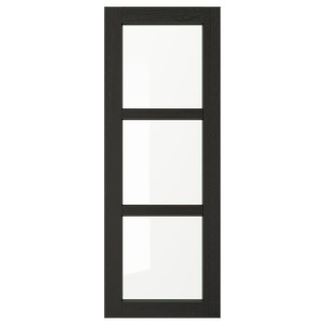 IKEA LERHYTTAN glass door, 15x40 in Black Stained, Ikea Ireland | 6481YSEBT