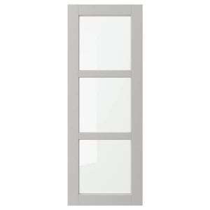 IKEA LERHYTTAN glass door, 15x40 in Light Gray, Ikea Ireland | 1640JOPIR