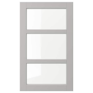 IKEA LERHYTTAN glass door, 18x30 in Light Gray, Ikea Ireland | 1908LEHMG