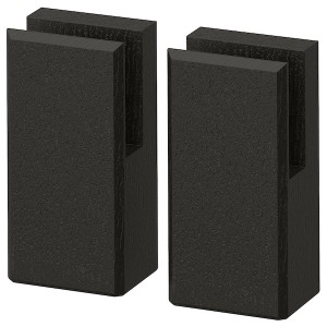 IKEA LERHYTTAN leg for decorative toekick, black stained, 4 1/4 in, 2 pack, Ikea Ireland | 8297WSPUQ