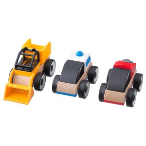 IKEA LILLABO toy vehicle, mixed colors, 3 pack, Ikea Ireland | 0319XDPVL