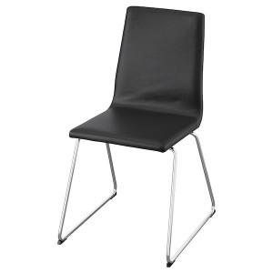 IKEA LILLÅNÄS chair, chrome plated Glose Black, Ikea Ireland | 5941CRQBA