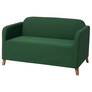 IKEA LINANÄS protector for loveseat, Vissle dark green, Ikea Ireland | 5137YLSNV