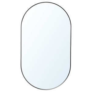 IKEA LINDBYN mirror with storage, black, 15 3/4x27 1/2 in, Ikea Ireland | 0325NWULI