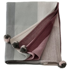 IKEA LINDSVÄRMARE throw, multicolor handmade, 43x67 in, Ikea Ireland | 7248MWDYG