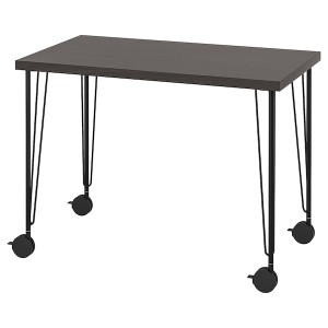 IKEA LINNMON / KRILLE desk, 39 3/8x23 5/8 in Black / Brown / Black, Ikea Ireland | 2538ZFDIC