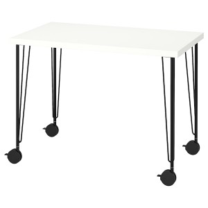 IKEA LINNMON / KRILLE desk, 39 3/8x23 5/8 in White / Black, Ikea Ireland | 3576CUTMR