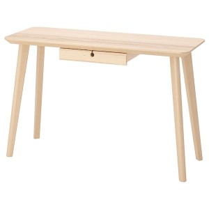 IKEA LISABO Desk, ash veneer, 46 1/2x17 3/4 in, Ikea Ireland | 1467DWQYA