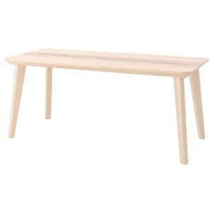 IKEA LISABO coffee table, ash veneer, 46 1/2x19 5/8 in, Ikea Ireland | 0315BEXVH