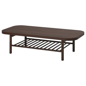 IKEA LISTERBY coffee table, 55 1/8x23 5/8 in Dark Brown Beech Veneer, Ikea Ireland | 1428EHKDW
