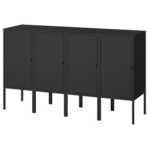 IKEA LIXHULT storage combination, anthracite, 55 1/8x13 3/4x32 1/4 in, Ikea Ireland | 9314FZLSB