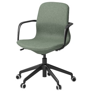 IKEA LÅNGFJÄLL conference chair with armrests Gunnared Green / Gray / Black, Ikea Ireland | 2569LACQS