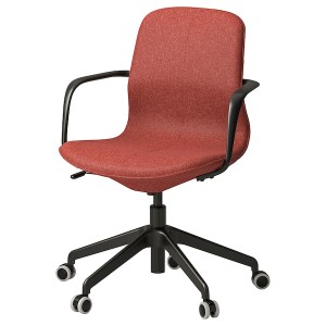 IKEA LÅNGFJÄLL conference chair with armrests Gunnared Red / Orange / Black, Ikea Ireland | 9845EPDKF