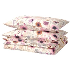 IKEA LÖNNHÖSTMAL duvet cover and pillowcase(s), Full/Queen (Double/Queen) Multicolor / Floral Pattern, Ikea Ireland | 1459ZCSNP