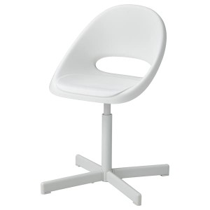 IKEA LOBERGET / SIBBEN child's desk chair, white, Ikea Ireland | 5603HTPMC