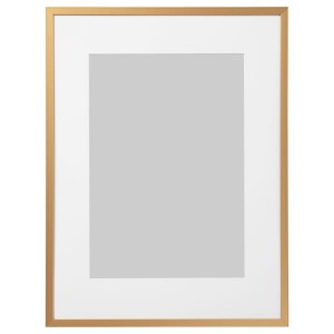 IKEA LOMVIKEN frame, 12x16 in Gold, Ikea Ireland | 1654PQEMU