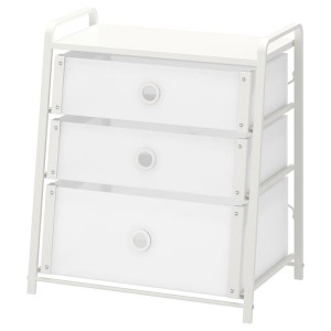 IKEA LOTE 3-drawer chest, white, 21 5/8x24 3/8 in, Ikea Ireland | 1592SDZPX