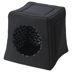 IKEA LURVIG cat bed/house, black/white, 15x15x14 ½ in, Ikea Ireland | 7396EVIKA