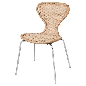 IKEA ÄLVSTA chair, handmade rattan Sefast Chrome Plated, Ikea Ireland | 7263NUJVT
