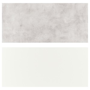 IKEA LYSEKIL wall panel, double sided white, 48x19 in Light Gray Concrete Effect, Ikea Ireland | 2305HQIZG