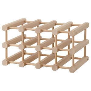 IKEA MAGNETISK 12-bottle wine rack, solid wood, Ikea Ireland | 0893MOYGS