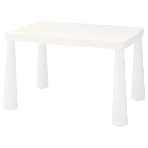 IKEA MAMMUT children's table, indoor/outdoor, 30 3/8x21 5/8 in White, Ikea Ireland | 2849POGTV