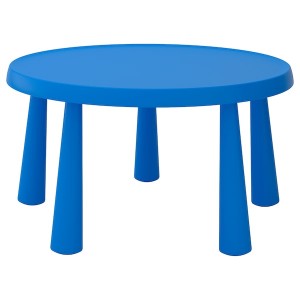 IKEA MAMMUT children's table, indoor/outdoor blue, 33 1/2 in, Ikea Ireland | 9487UWQSA
