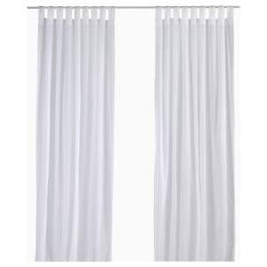 IKEA MATILDA sheer curtains, 1 pair, white, 55x98 in, Ikea Ireland | 9625ASGFJ