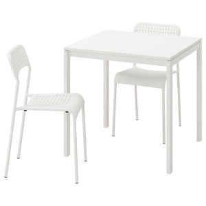 IKEA MELLTORP / ADDE table and 2 chairs, white, 29 1/2 in, Ikea Ireland | 2819SGLCY