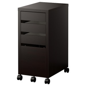 IKEA MICKE Drawer unit/drop file storage, 13 3/4x29 1/2 in Black / Brown, Ikea Ireland | 2174VRBCP