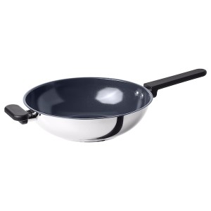 IKEA MIDDAGSMAT wok, non-stick coating/stainless steel, 11 in, Ikea Ireland | 9163YHUKE