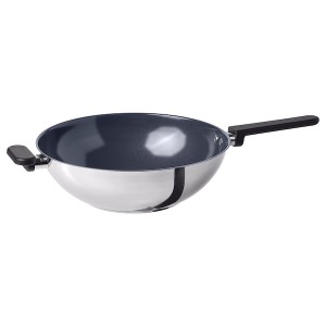IKEA MIDDAGSMAT wok, non-stick coating/stainless steel, 13 in, Ikea Ireland | 4276BKONQ