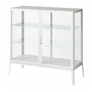 IKEA MILSBO glass-door cabinet, 39 3/4x39 3/8 in White, Ikea Ireland | 6304HVIAN