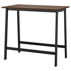 IKEA MITTZON conference table, 47 1/4x26 3/4x41 3/8 in Walnut Veneer / Black, Ikea Ireland | 2374EURMI
