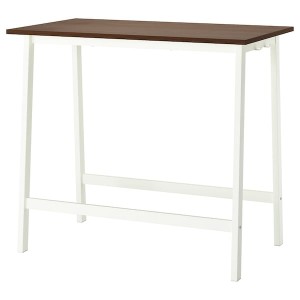 IKEA MITTZON conference table, 47 1/4x26 3/4x41 3/8 in Walnut Veneer / White, Ikea Ireland | 8043FQGSW