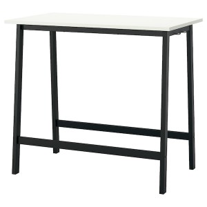 IKEA MITTZON conference table, 47 1/4x26 3/4x41 3/8 in White / Black, Ikea Ireland | 3480PLRVF
