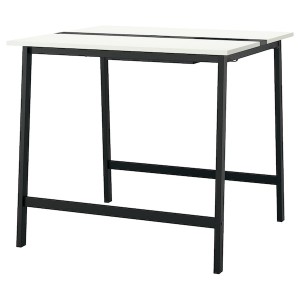 IKEA MITTZON conference table, 47 1/4x42 1/2x41 3/8 in White / Black, Ikea Ireland | 7561LSJFG