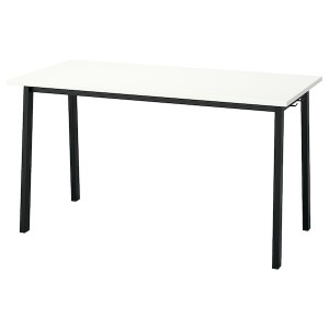 IKEA MITTZON conference table, 55 1/8x26 3/4x29 1/2 in White / Black, Ikea Ireland | 4957OYSDP