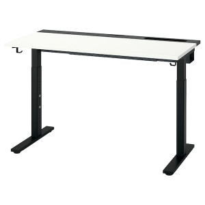 IKEA MITTZON desk, 47 1/4x23 5/8 in White / Black, Ikea Ireland | 4893GSYHO