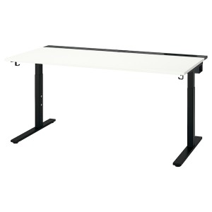 IKEA MITTZON desk, 63x31 1/2 in White / Black, Ikea Ireland | 8140IJYPE