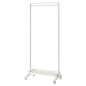 IKEA MITTZON frame w cstrs/clths rail/disp shlf, 33 1/2x80 3/4 in White, Ikea Ireland | 5710RUHGX