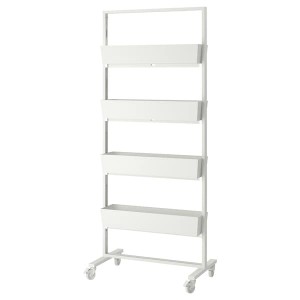 IKEA MITTZON frame with castors/container, 33 1/2x80 3/4 in White, Ikea Ireland | 3601QNATO