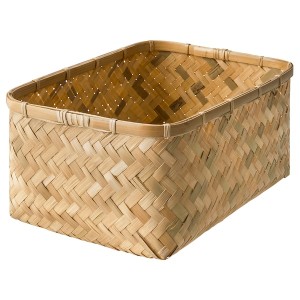 IKEA MJÖLKKANNA basket, bamboo, 9 ¾x13 ¾x7 in, Ikea Ireland | 7415SOWGH