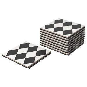 IKEA MÄLLSTEN decking, outdoor, indoor/outdoor, 9 sq feet, 9 pack Black / White, Ikea Ireland | 2046WCIBH