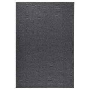 IKEA MORUM Rug flatwoven, in/outdoor, indoor/outdoor dark gray, 5 ' 3 inx7 ' 7 in Dark Gray, Ikea Ireland | 7809RWOVL