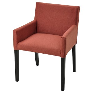 IKEA MÅRENÄS chair with armrests Black / Gunnared Red / Brown, Ikea Ireland | 0836WKZCU