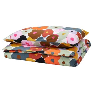 IKEA MURREVA duvet cover and pillowcase(s), Twin Multicolor / Floral Pattern, Ikea Ireland | 5972GYBPD