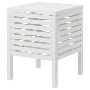 IKEA MUSKAN storage stool, white, 19 5/8 in, Ikea Ireland | 8257RFXGQ