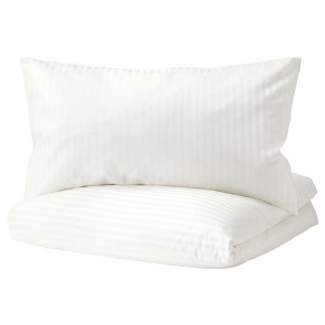 IKEA NATTJASMIN duvet cover and pillowcase(s), King White, Ikea Ireland | 8362MGFRP