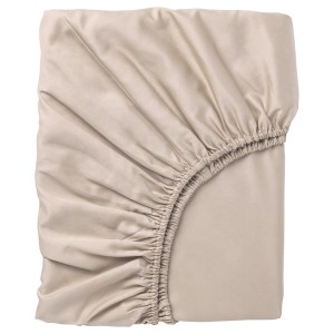 IKEA NATTJASMIN fitted sheet, Twin Light Beige, Ikea Ireland | 5209BUTQD